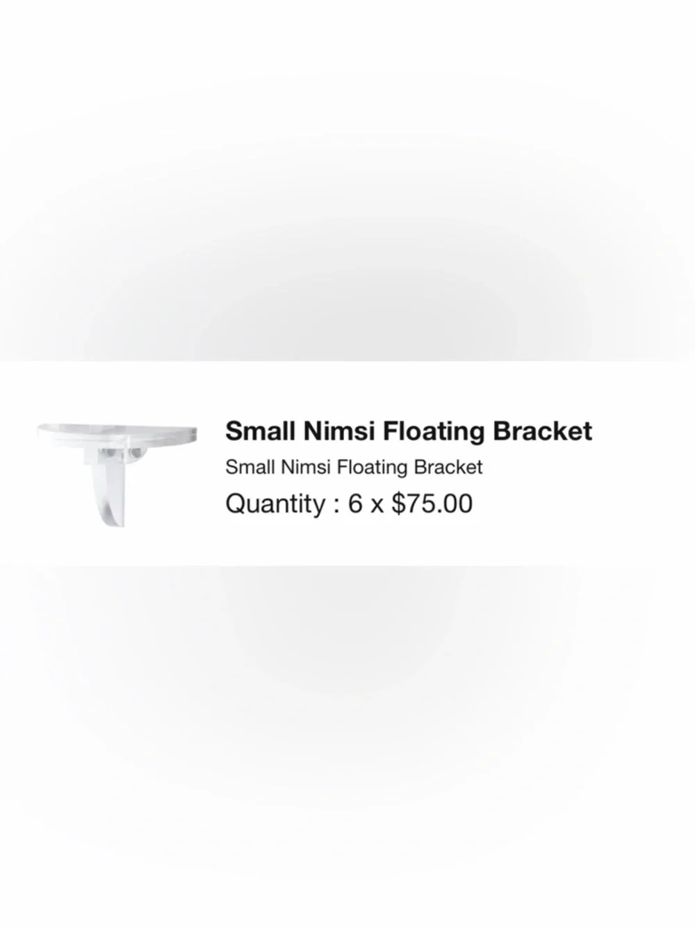 NIP Scout Label Small Nimsi Floating Bracket